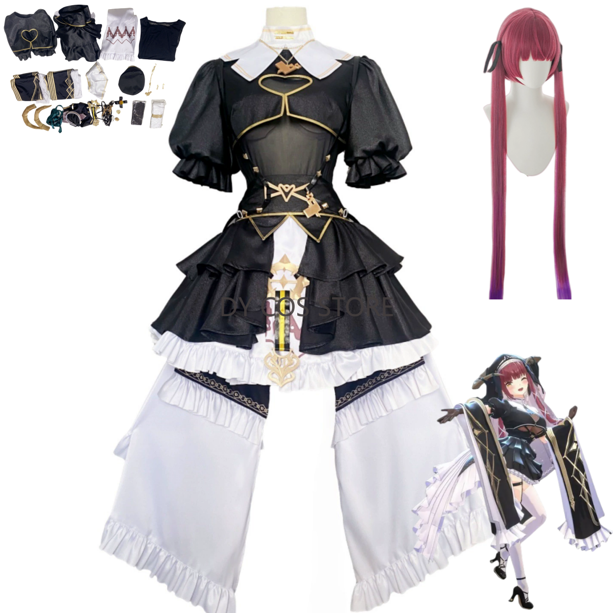 Anime Cosplay Youtuber - Virtual YouTuber Houshou Marine Cosplay Costume