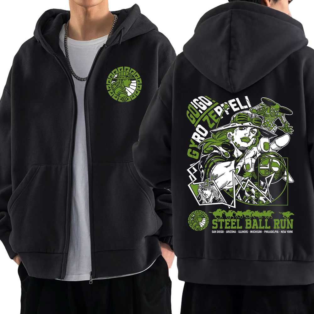 Jojo Bizarre Hat - Anime Jojo Bizarre Adventure Zipper Hoodies