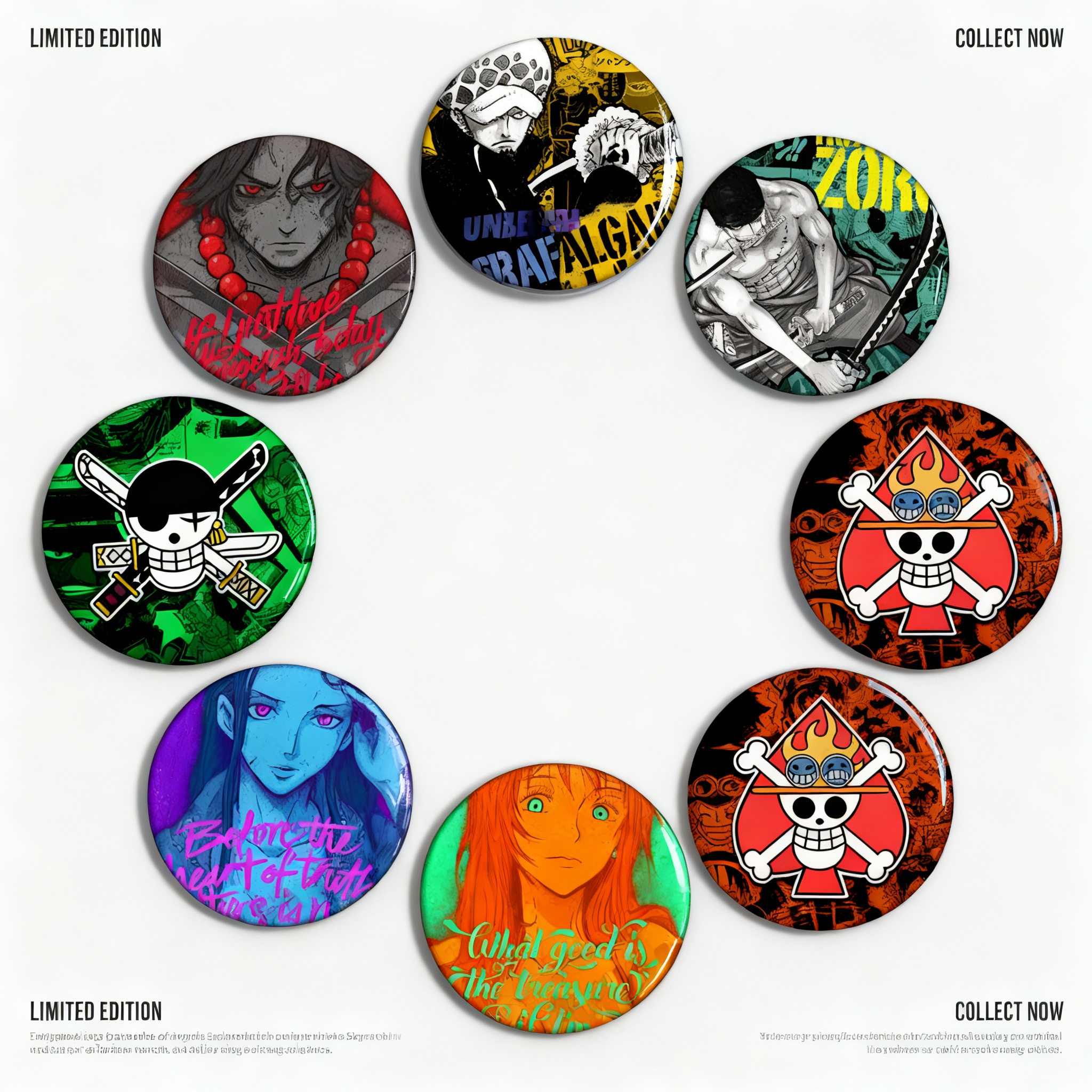 Cosplay Anime Zoro - One Piece Anime Badge Metal Pin