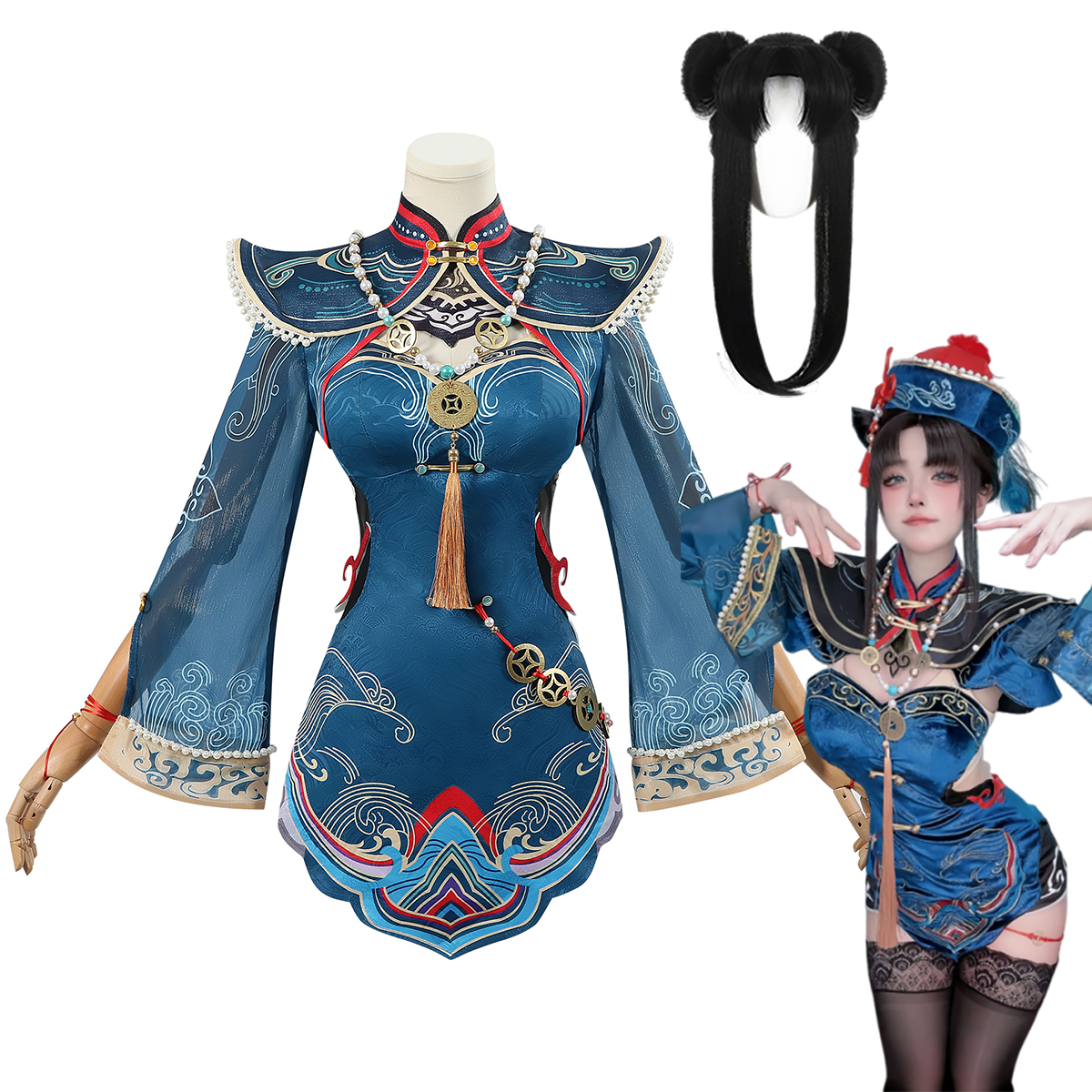 Anime Zombie Cosplay - Game Naraka: Bladepoint Zombie Tessa Cosplay