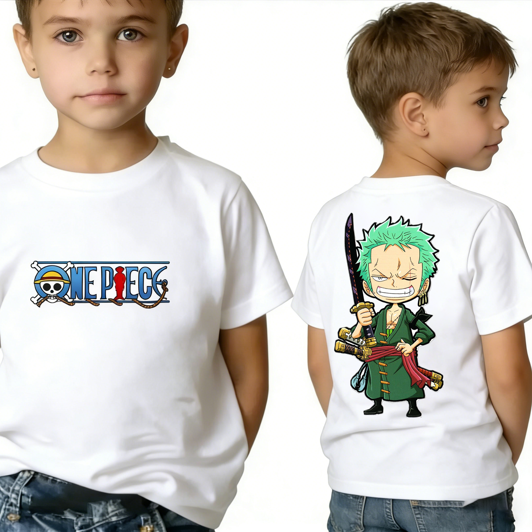 Cosplay Anime Zoro - One Piece Boy's Girl's T Shirt
