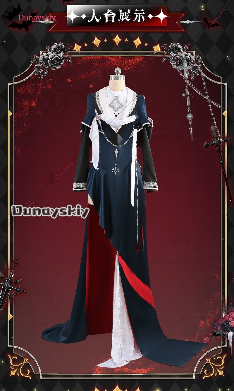 Anime Cosplay Nun - -YiNuo@Nu Carnival Blade Cosplay Costume Nun