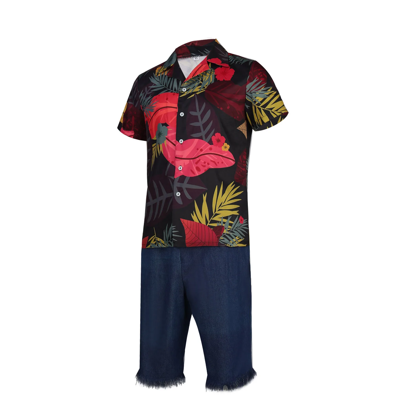 Anime Luffy's Floral Shirt Cos - Anime Cosplay Real Life review and price