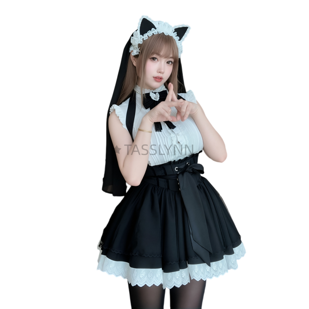 Cat Ear Nun Maid Dress Women's - Anime Cosplay Nun review and price