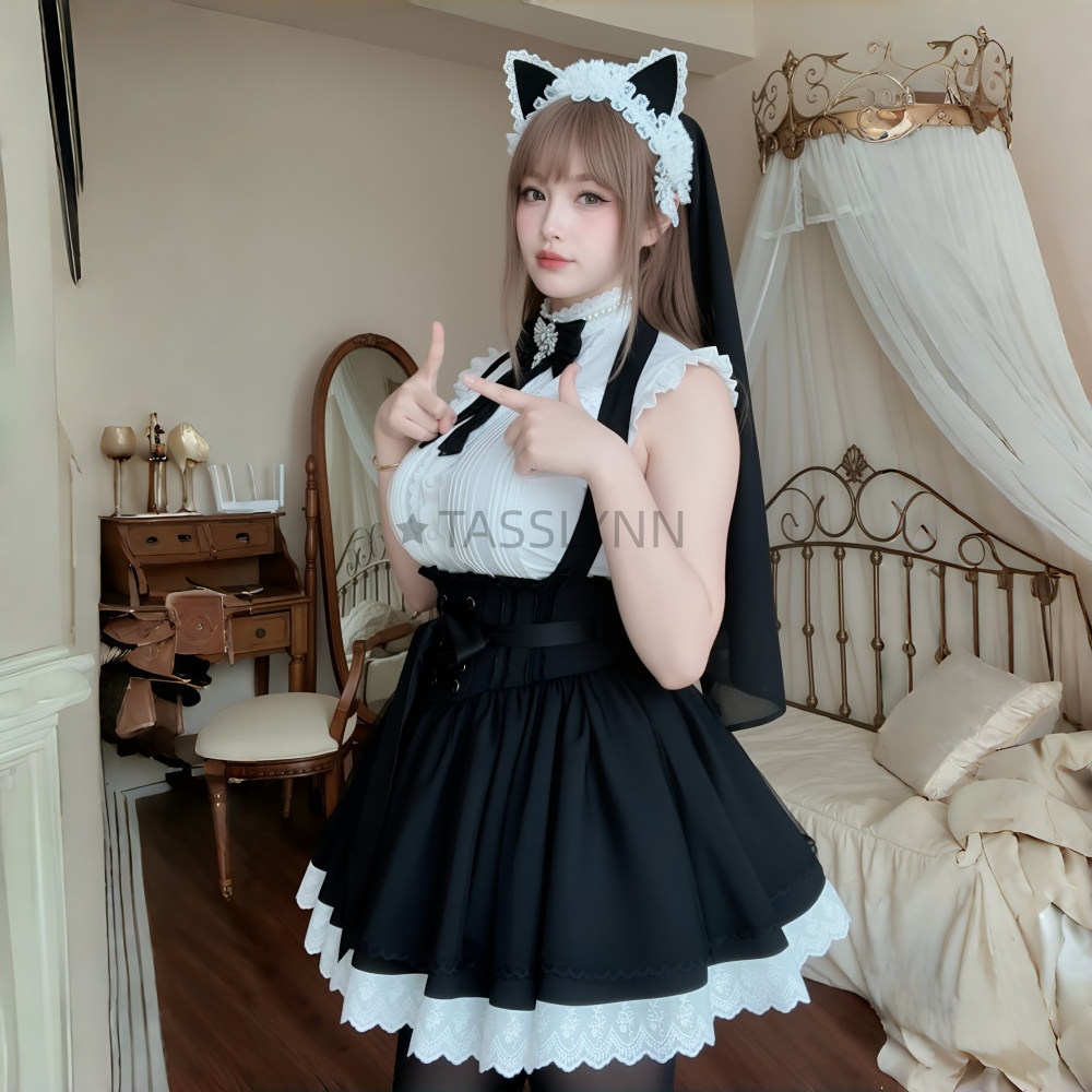 Cat Ear Nun Maid Dress Women's - Anime Cosplay Nun review and price
