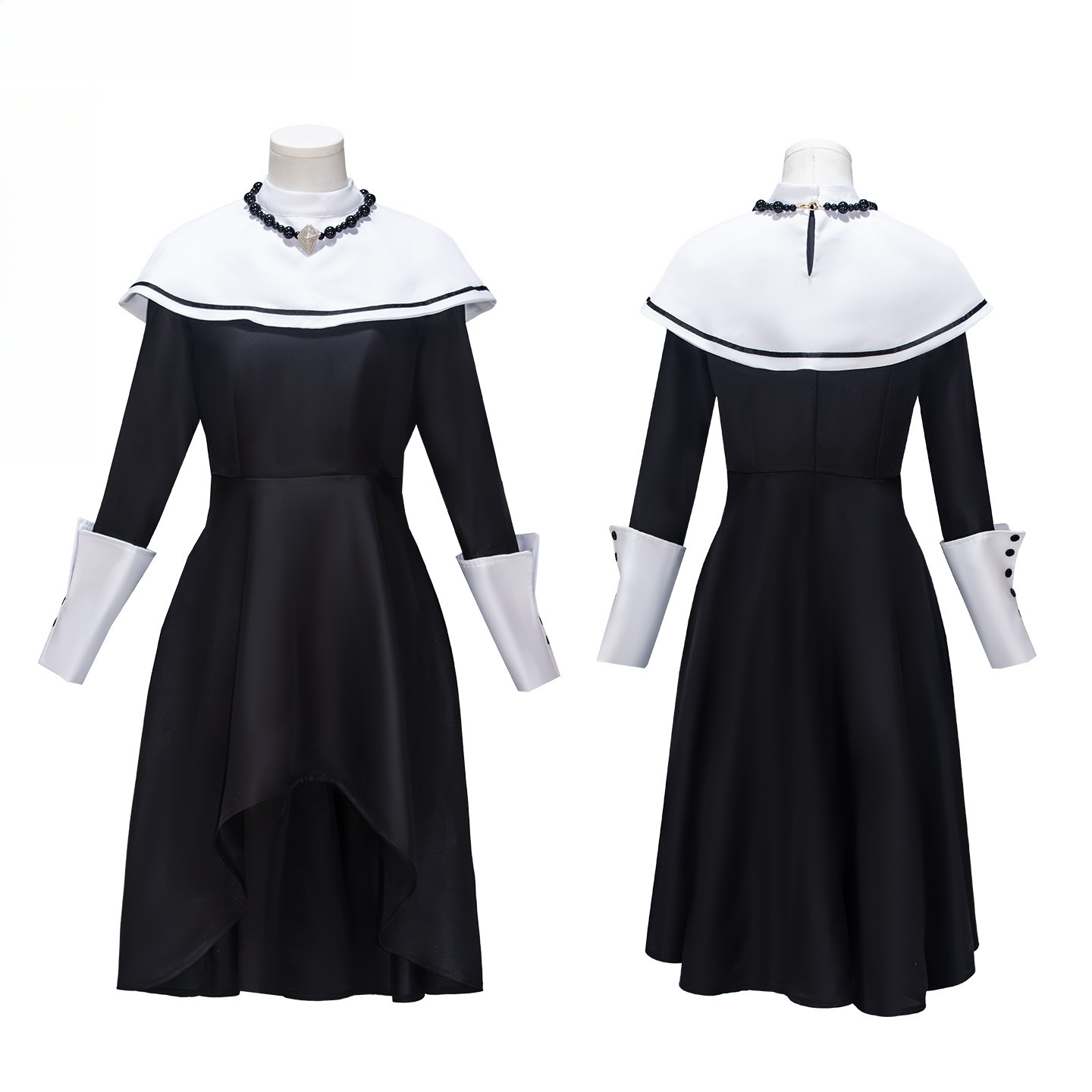 Miku Cosplay Costume Japanese  - Anime Cosplay Nun review and price