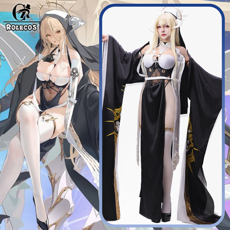 ROLECOS Game Azur Lane HMS Imp - Anime Cosplay Nun review and price