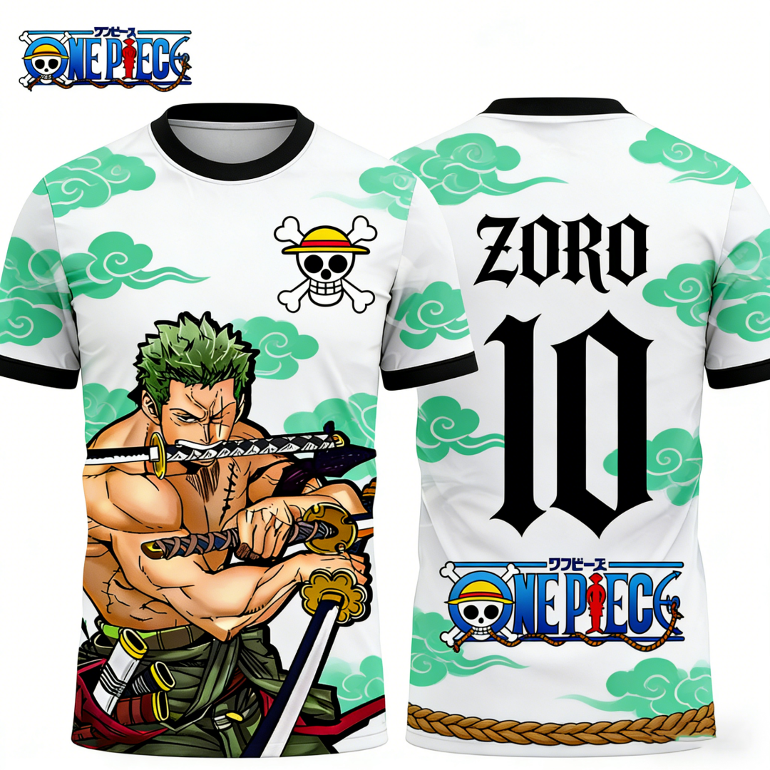 One Piece's Zoro Graphic T-shi - Cosplay Anime Zoro review and price