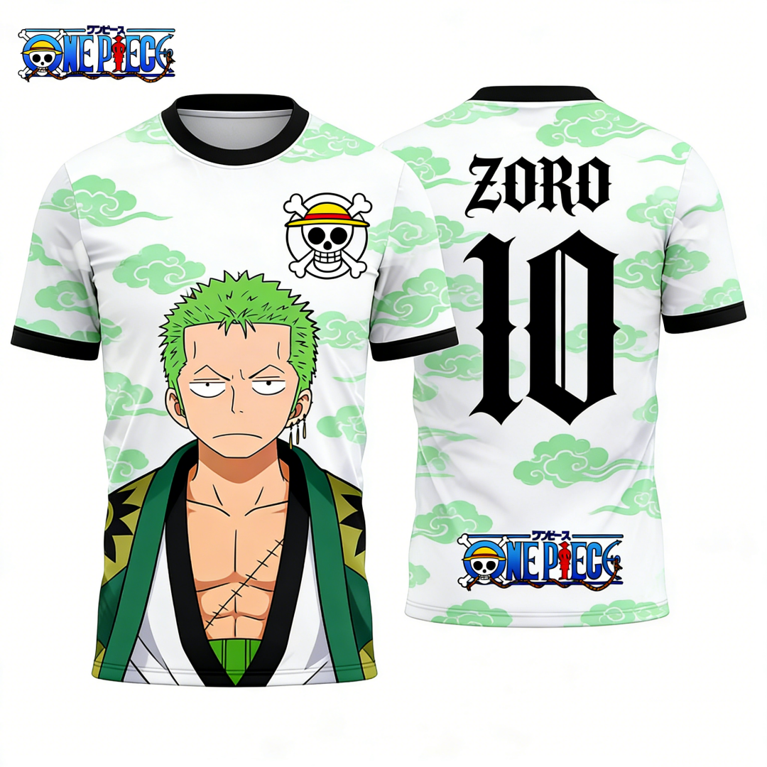 One Piece's Zoro Graphic T-shi - Cosplay Anime Zoro review and price