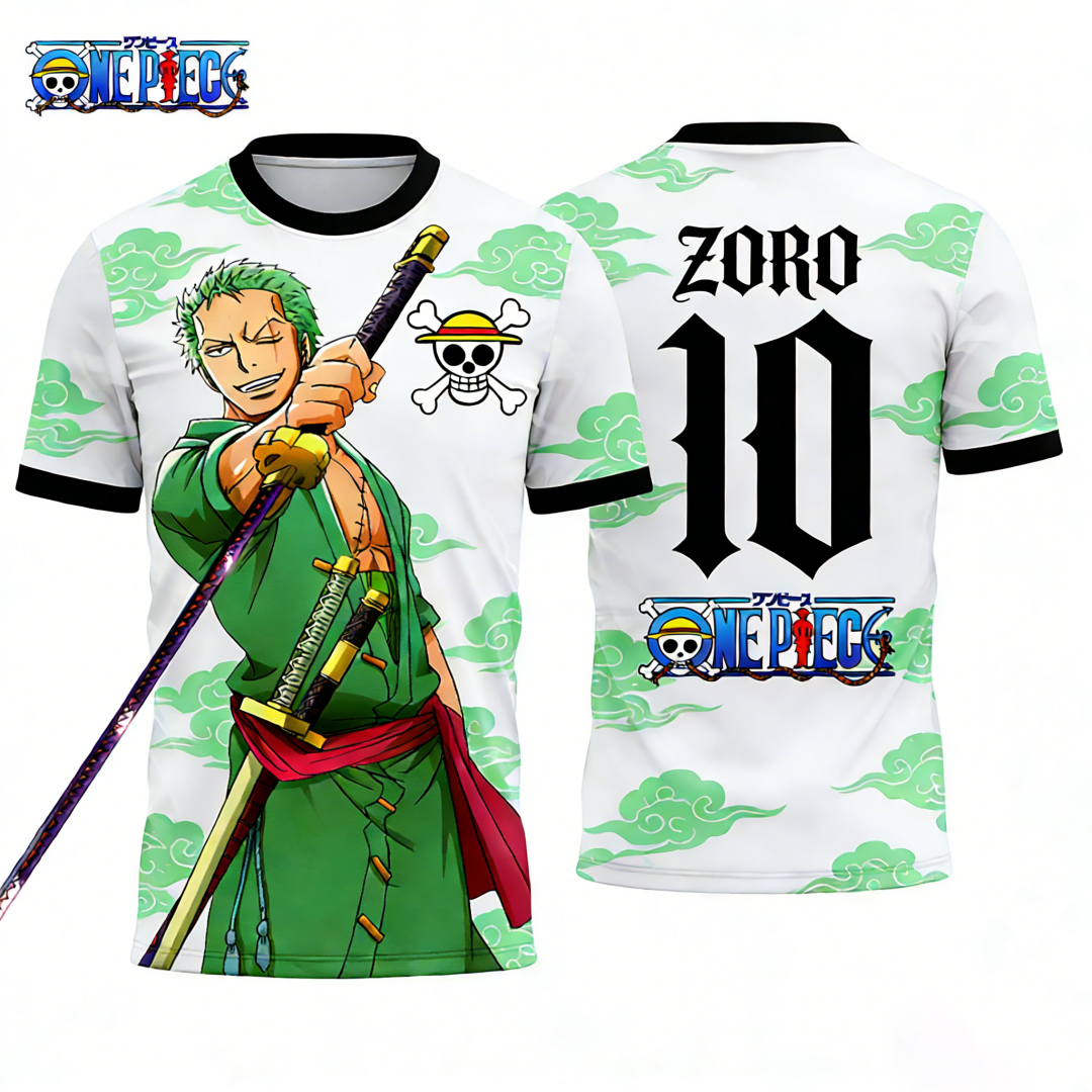 One Piece's Zoro Graphic T-shi - Cosplay Anime Zoro review and price