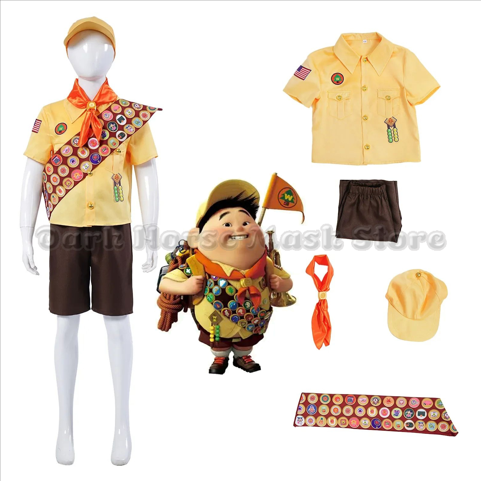 Up Cosplay Costume Little Boy  - Cosplay Anime Boy review and price
