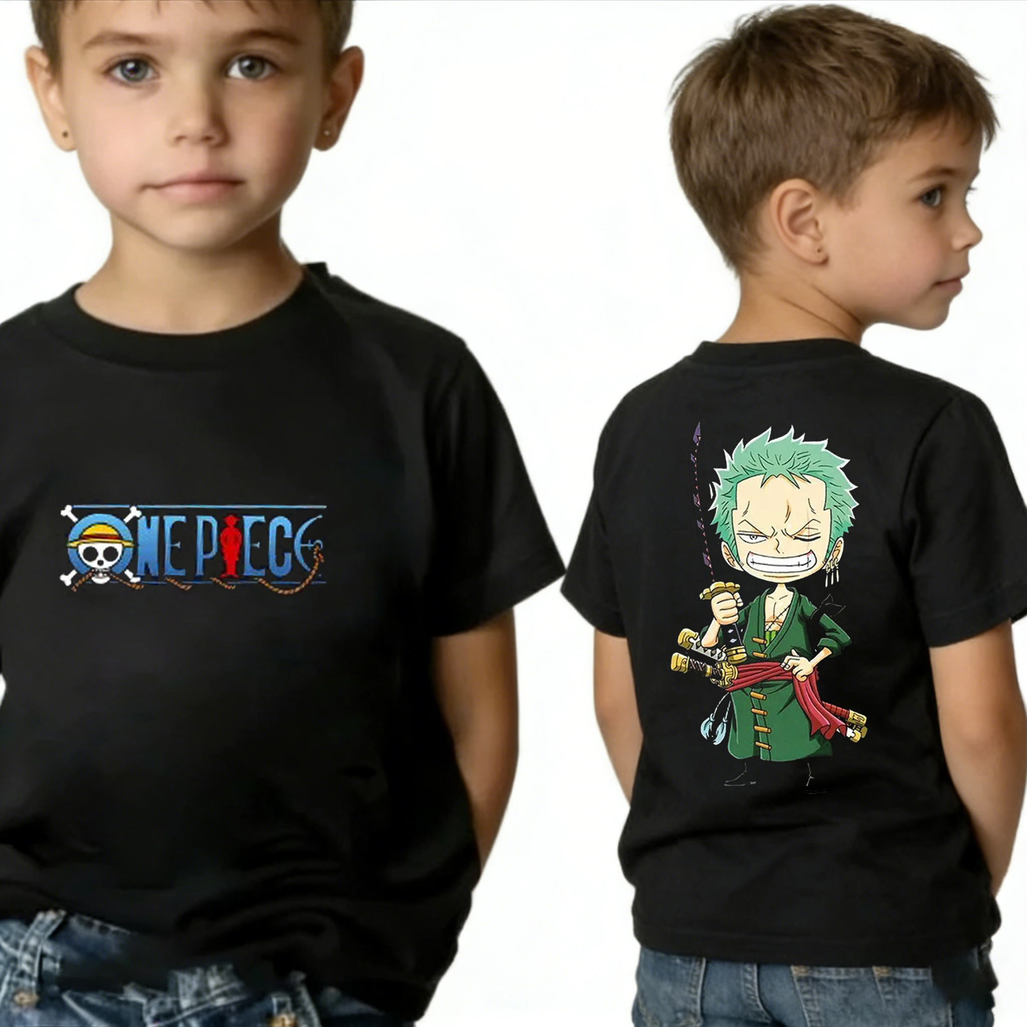 One Piece Boy's Girl's T Shirt - Cosplay Anime Zoro review and price