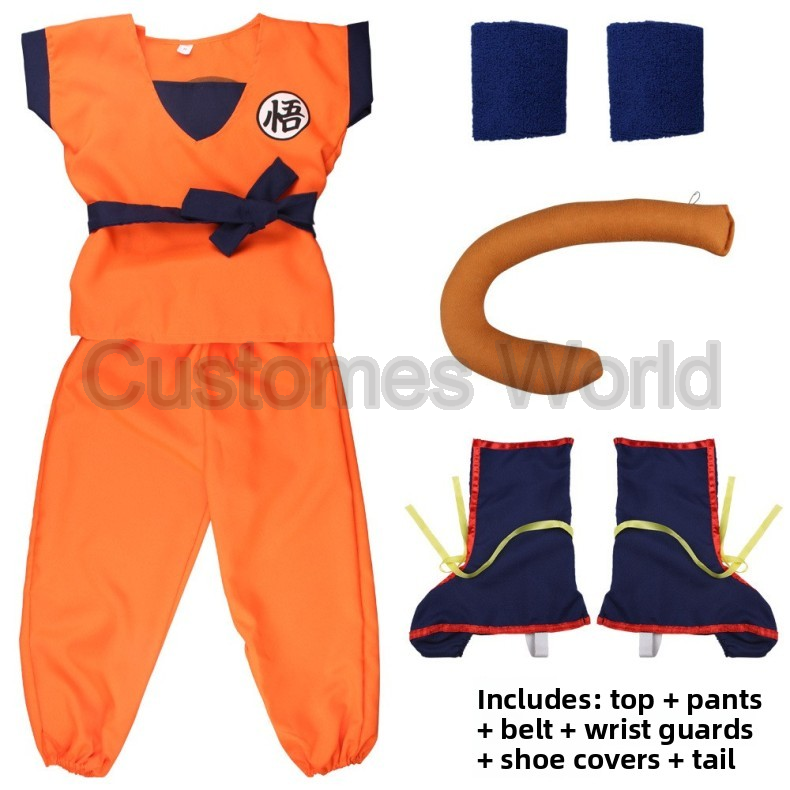 Boys Girls Halloween Son Goku  - Cosplay Anime Boy review and price