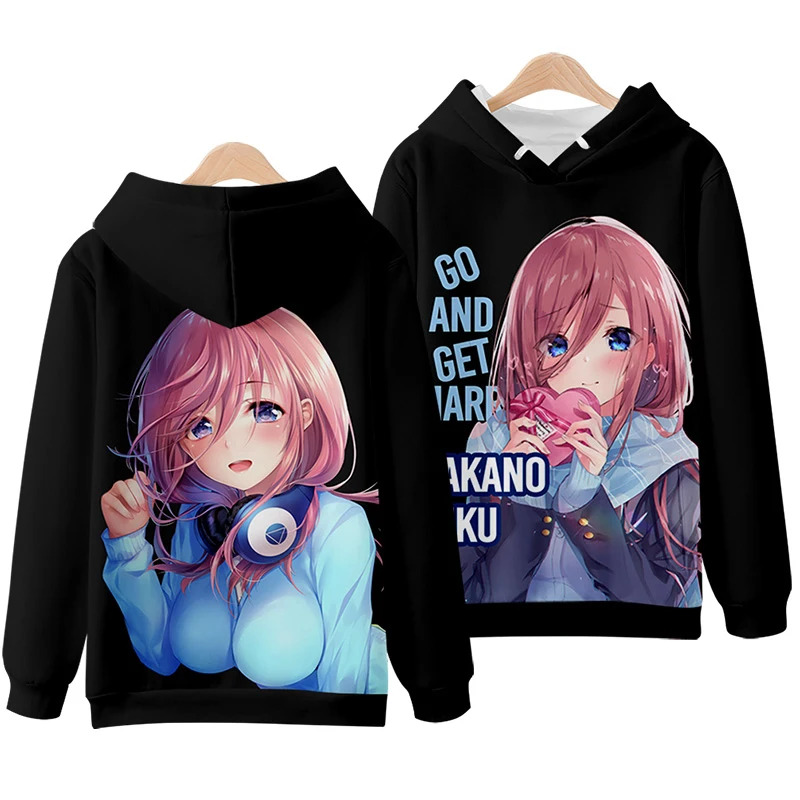 vivi 2025 3D Hoodies The Quint - Quintuplets Anime Cosplay review and price