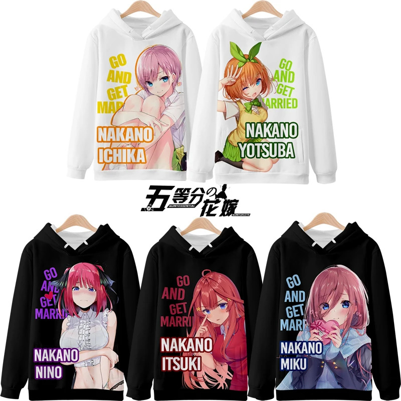 vivi 2025 3D Hoodies The Quint - Quintuplets Anime Cosplay review and price